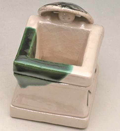 通販販売【茶道具】 蓋置 赤楽 一閑人 *川嵜*川崎和楽* 七種蓋置