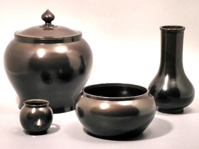 茶道具】宗偏好写 唐銅皆具 *唐金