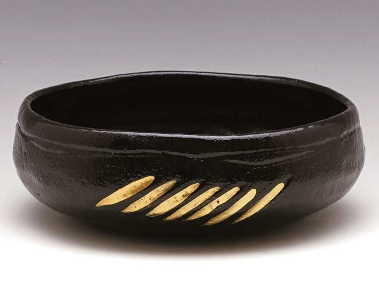 通販販売【茶道具】 灰器 風炉用 黒楽 *佐々木松楽* 茶道道具