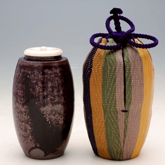 通販販売【茶道具】 茶入 「槍の鞘肩衝」写 笹田有祥 *名物茶入*雲州蔵