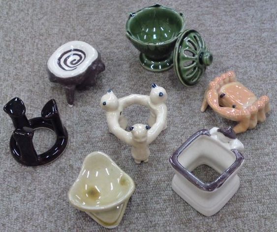 通販販売【茶道具】 七種蓋置 色替 七種揃 *加藤景陶*[hok10032]茶道道具