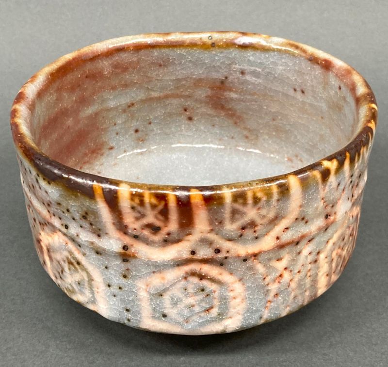 通販販売【茶道具】 鼠志野茶碗 *加藤健* [cwn10509]茶道道具