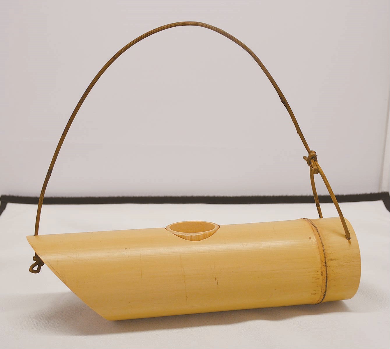 金谷浄雲、唐銅、吊り舟、花入 茶道具 花入 釣花入 釣船 【