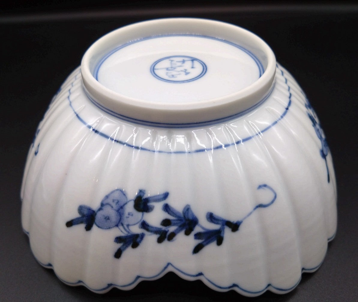 九谷焼 山本長左 桃華唐草中鉢 – SEIKADO