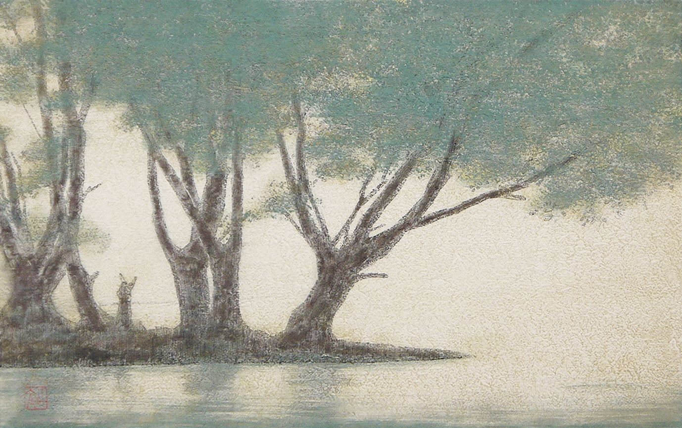 松村公太 人気日本画作家 野火 6号 松村公太 人気日本画作家 野火 6号