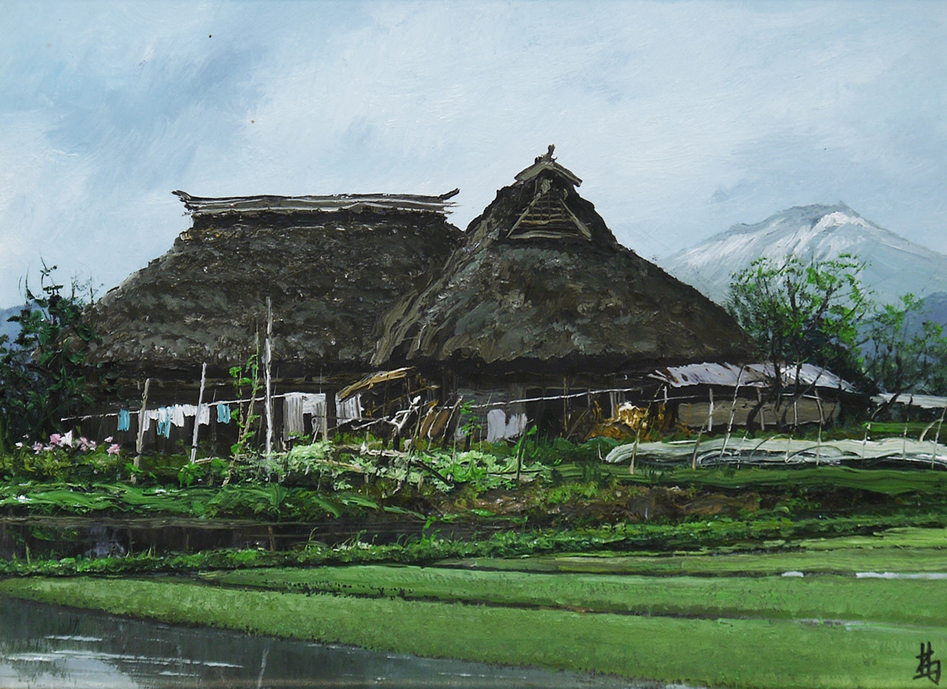 林 喜市郎 【春の農家】 林 喜市郎 【春の農家】 林 喜市郎 【春の農家