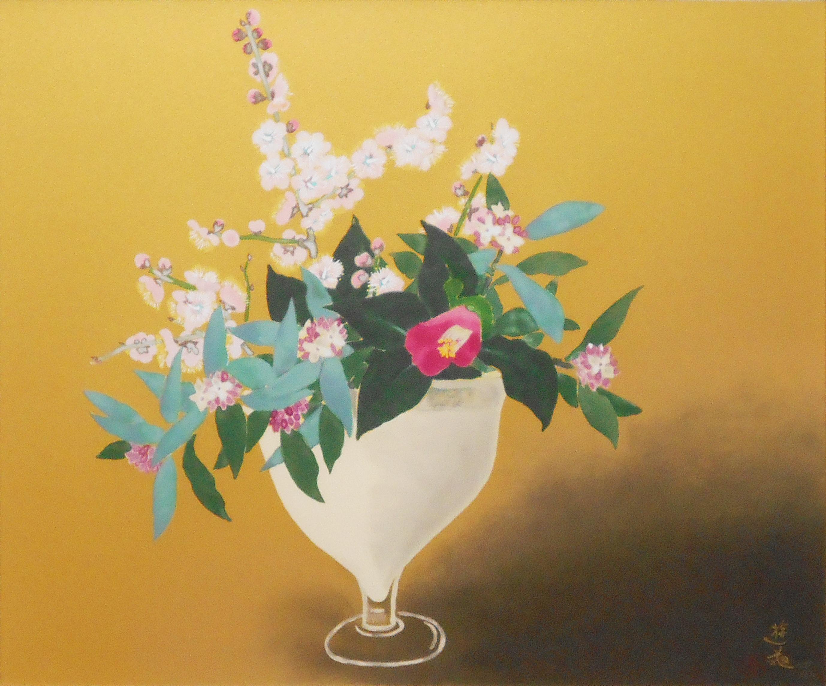 小倉遊亀 初夏の花 限定石版画 額装 小倉遊亀 初夏の花 限定石版画 額装