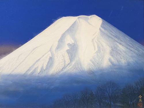 真作 山霧 遠山幸男 岐阜県出身 日本画10号 真作 山霧 遠山幸男 岐阜県