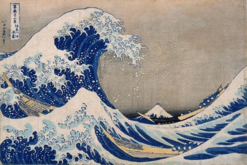 絵画 油絵 幻想的な 青富士 在銘 F10 時代 絵画 油絵 幻想的な 青富士