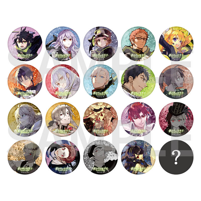 終わりのセラフ ミカエラ カラオケの鉄人 缶バッジ 終わりのセラフ