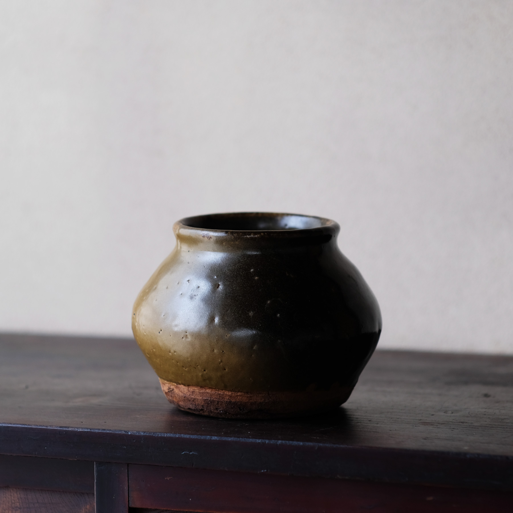 李朝壷 白磁 丸壷 塩笥壺 韓国オンギ.骨董品.スッカラ.アンティーク