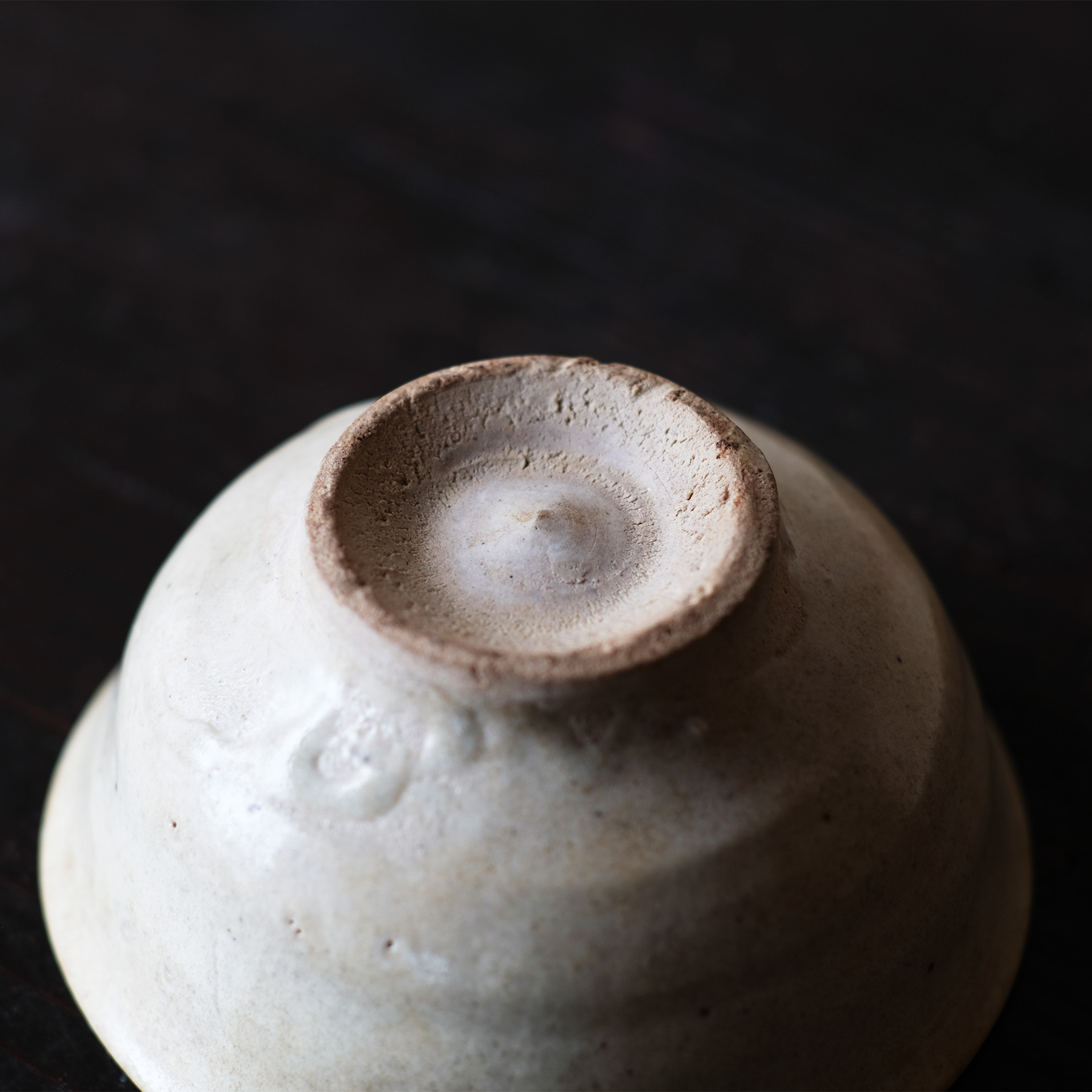 李朝 白磁小壺 丸壺 塩笥盃 A-00160李朝染付小壺