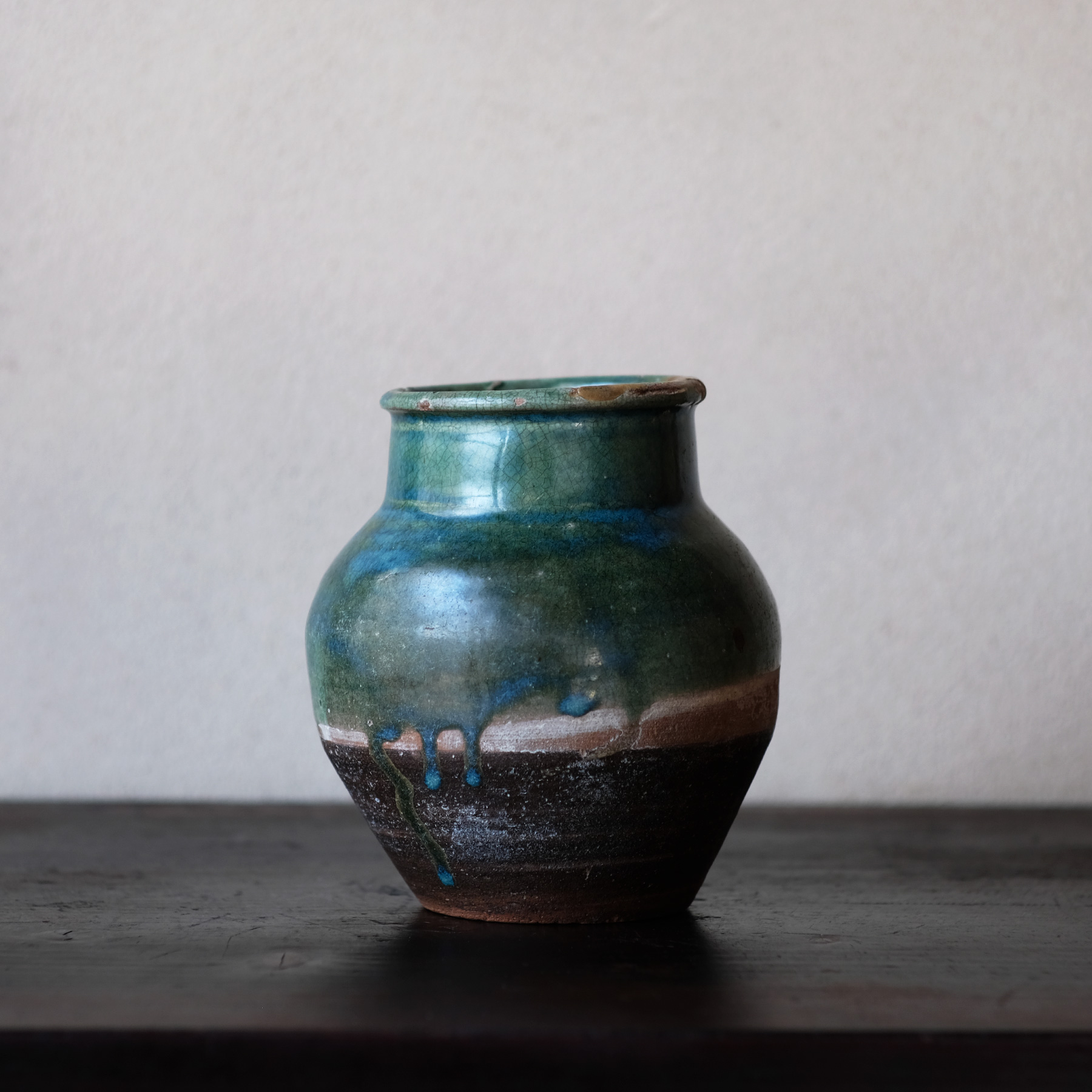 青木木米 九々鱗 漢詩文 壷 時代箱付 M R4603B