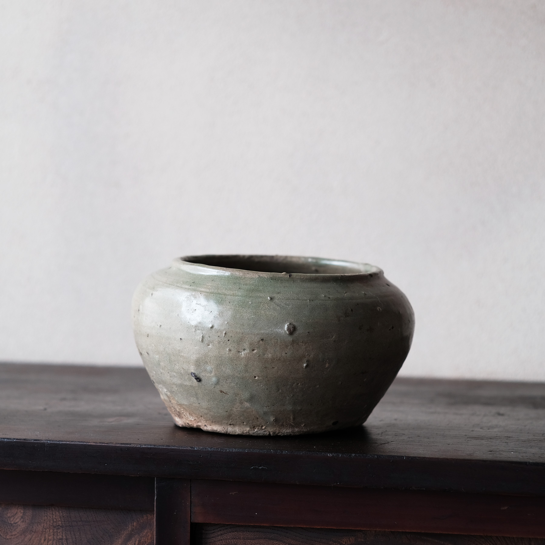 骨董 高麗青磁竹節文瓶