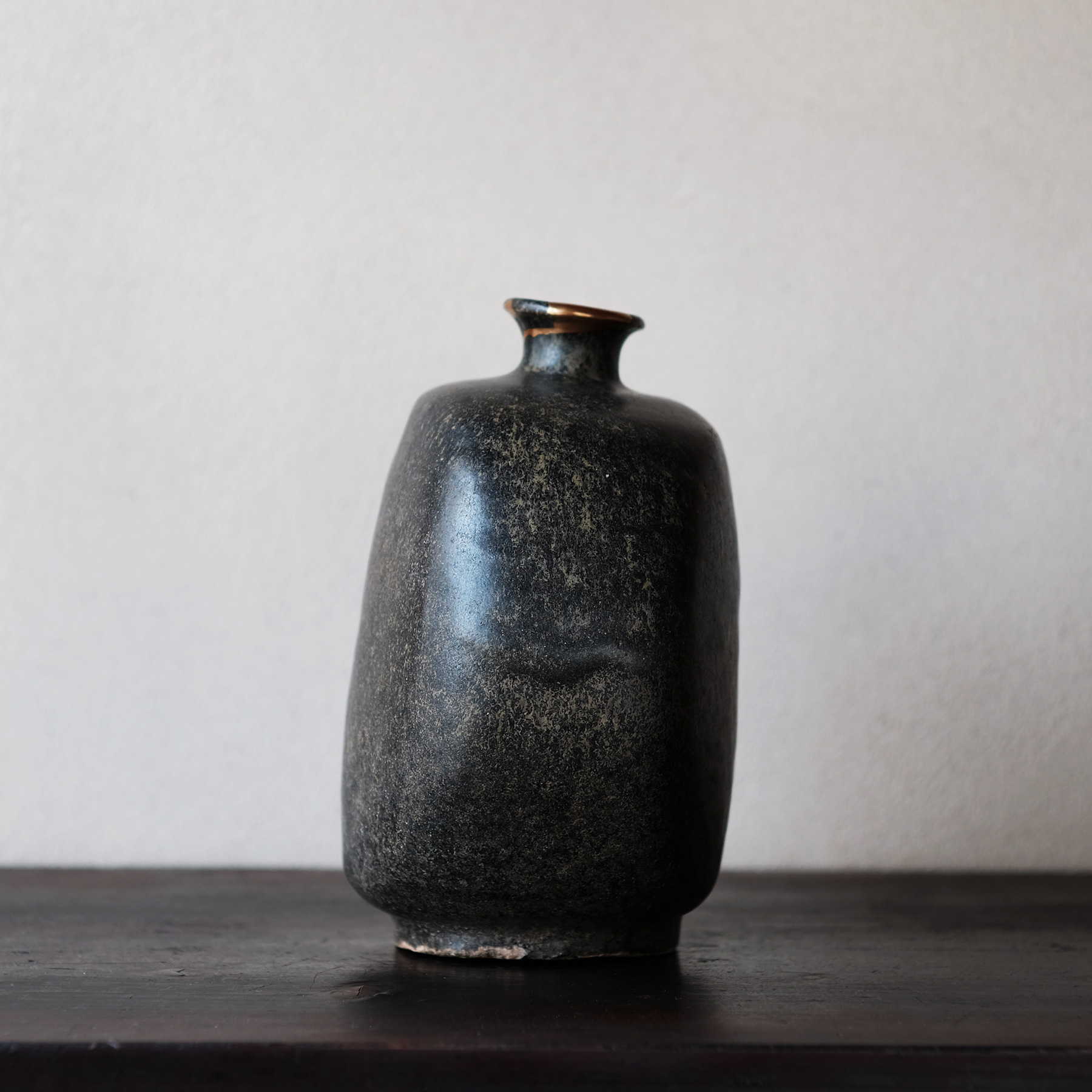 李氏朝鮮 黒高麗扁壷 | 骨董と詩学 Antique & Poetics | 蛇韻律