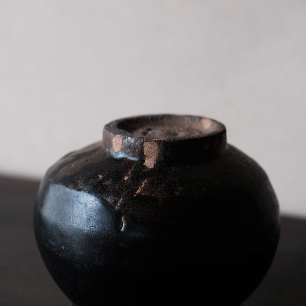 李氏朝鮮 黒高麗塩笥壺 | 骨董と詩学 Antique & Poetics | 蛇韻律