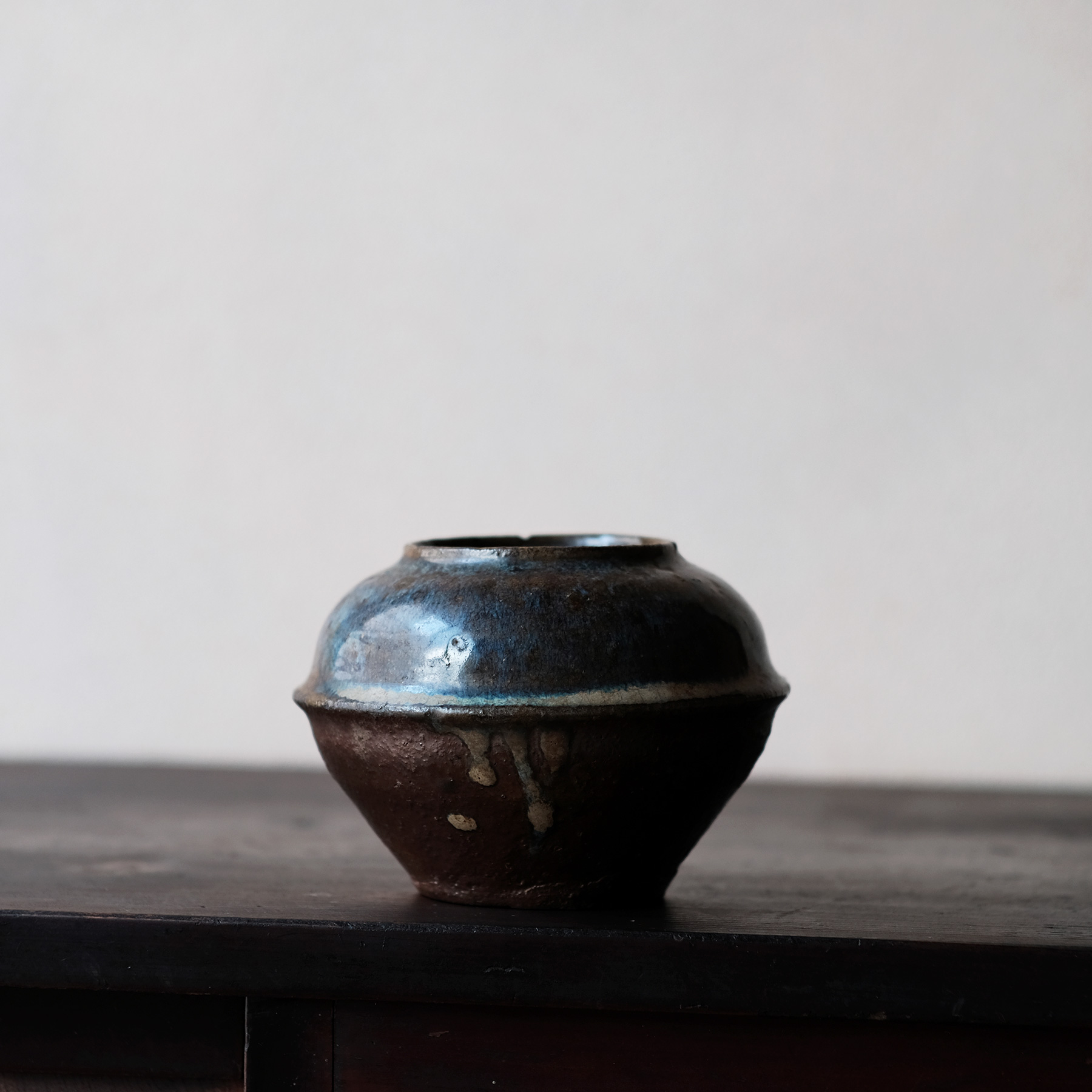 白岩焼 壺 骨董 アンティーク 古道具 民芸 白岩焼 壺 骨董