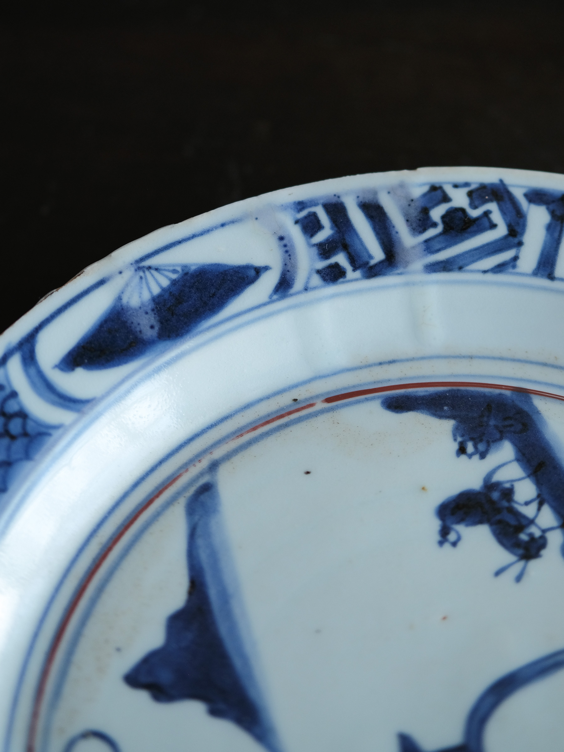 古染付 天啓赤絵 城郭文皿 | 骨董と詩学 Antique & Poetics | 蛇韻律