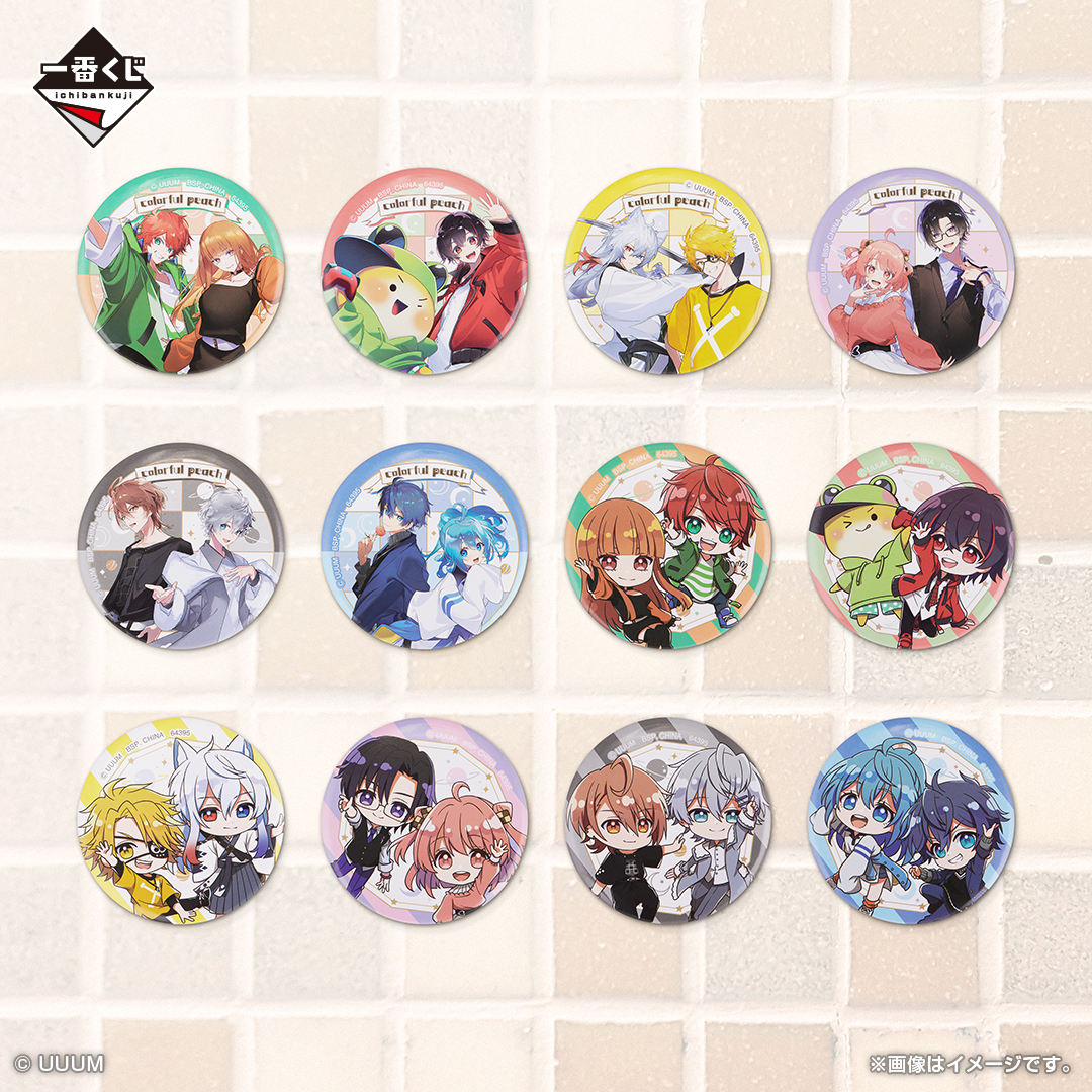 カラフルピーチ のあ 2023年缶バッジ 痛バ1面 カラフルピーチ のあ