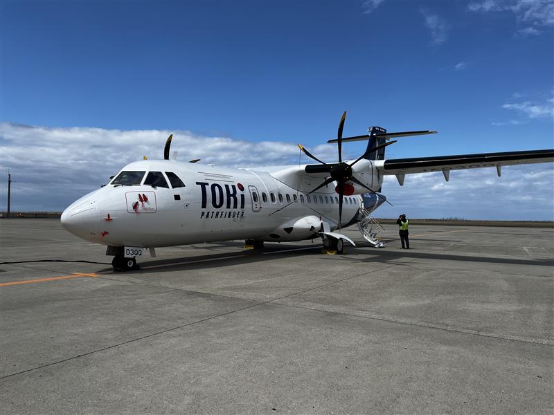 トキエア、3号機のATR42‐600にて4月8日と15日にローカルフライトを実施