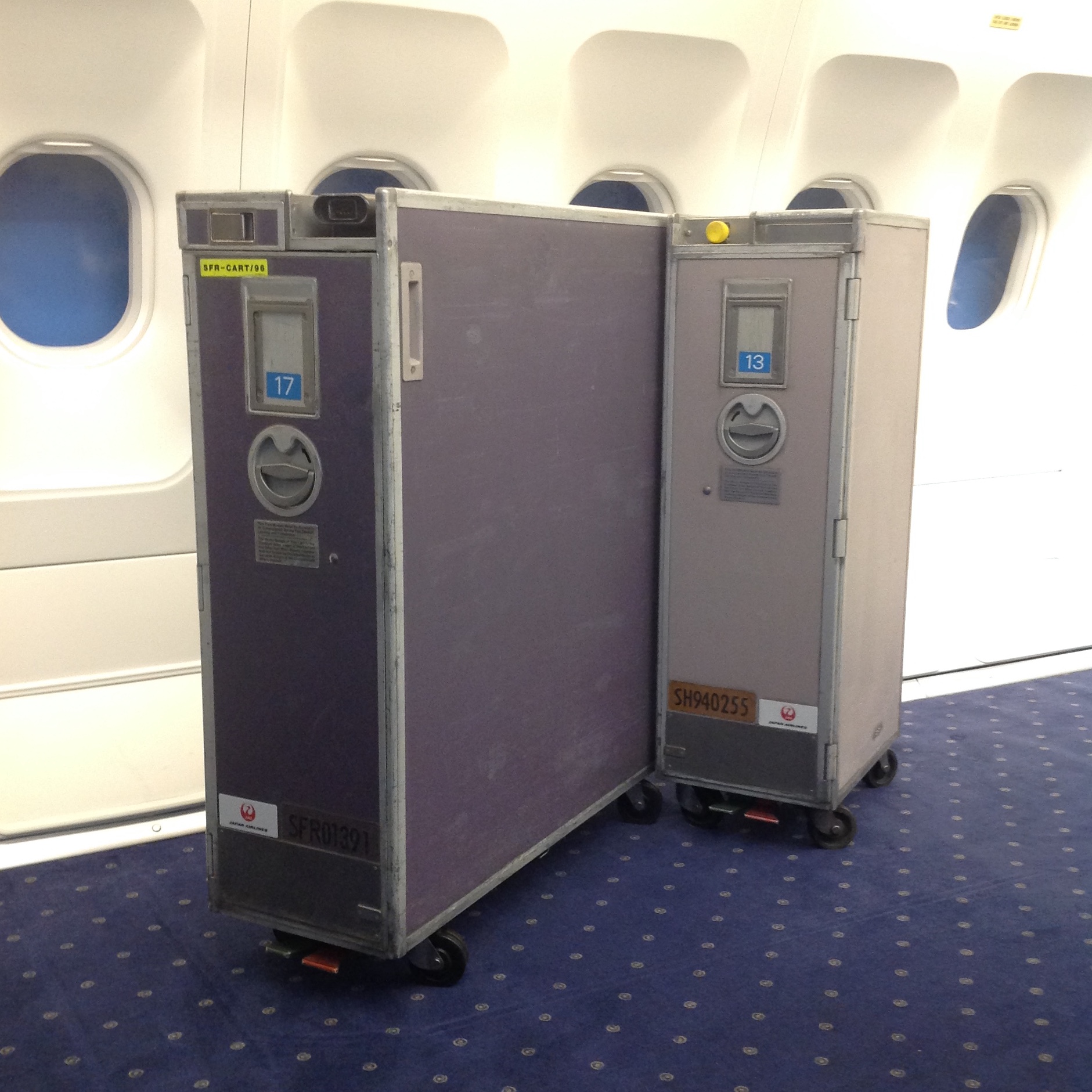 JAL ミールカート フルサイズ JAL 日本航空ミールカート フルサイズ No