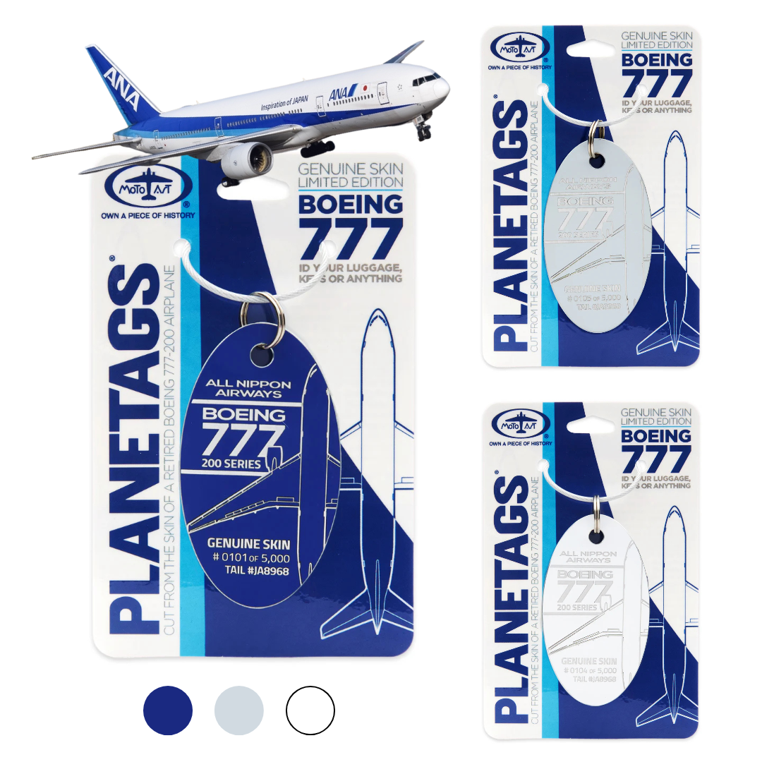 全日空 ANA B777 キーホルダー Aviationtag ライトブルー 全日空 ANA