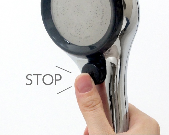 PS303-CTMA-CD 節水ストップシャワーセット(レイニーメタリック) | じ