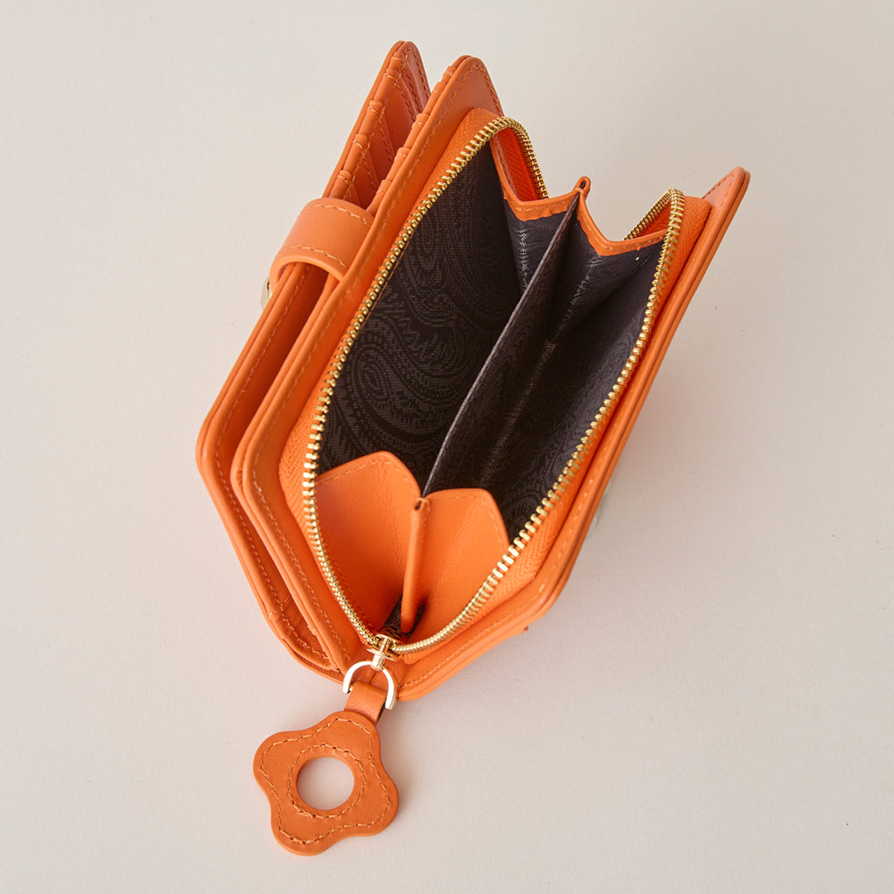 HASHIBAMI【Ha-2407-500 フラワーバックル 二つ折りウォレット