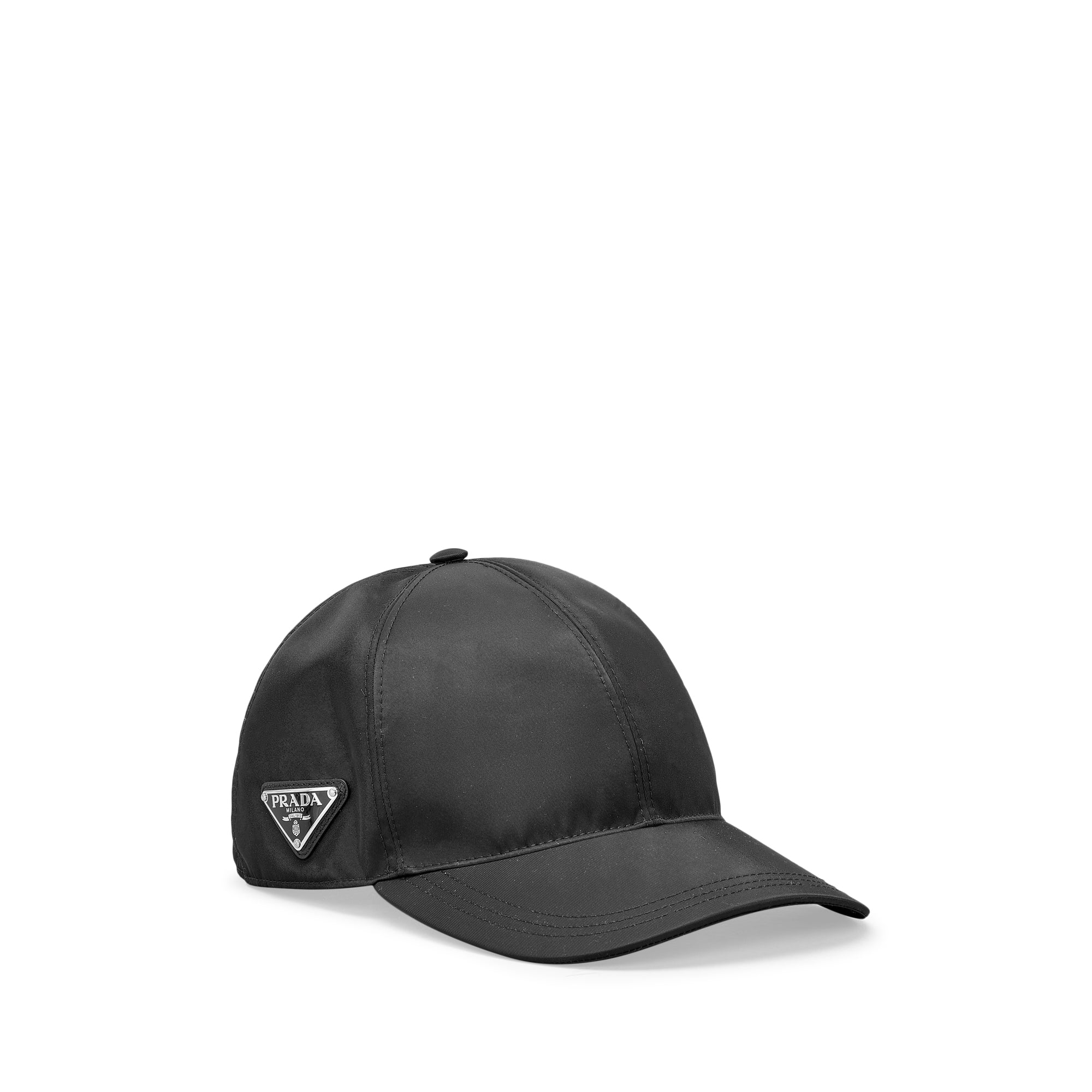 Prada: Men's Re-Nylon Baseball Cap (Black) | DSMNY E-SHOP