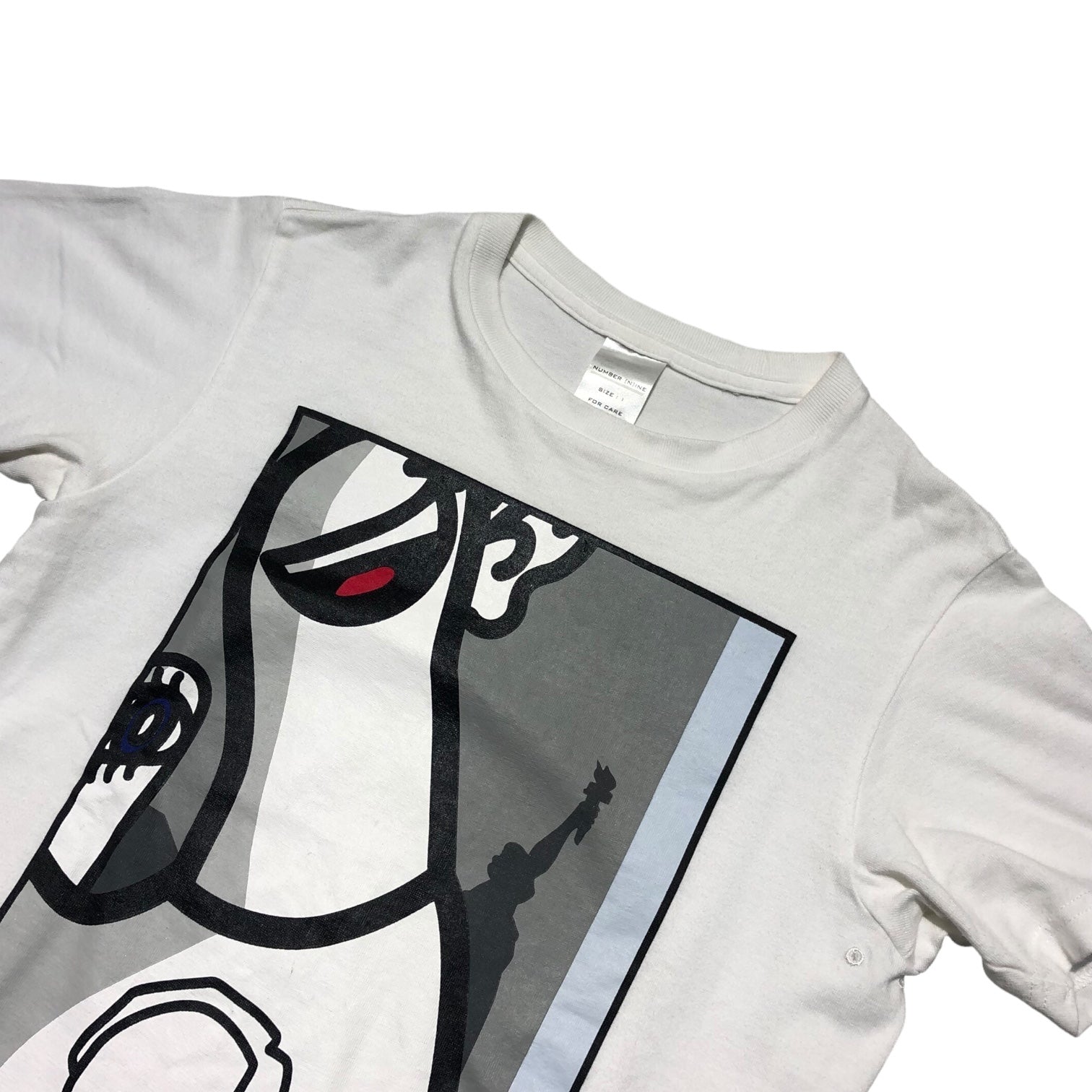 NUMBER (N)INE(ナンバーナイン) 02SS modern age期 NEW YORK PRINT T