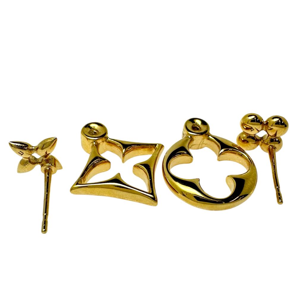 LOUIS VUITTON/ルイ・ヴィトン】 ピアス LVフラワーグラム GP 4.4g