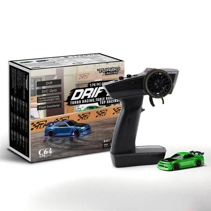 Turbo Racing C61/C62/C63C64 1:76 RC Drift Car with Gyroscope