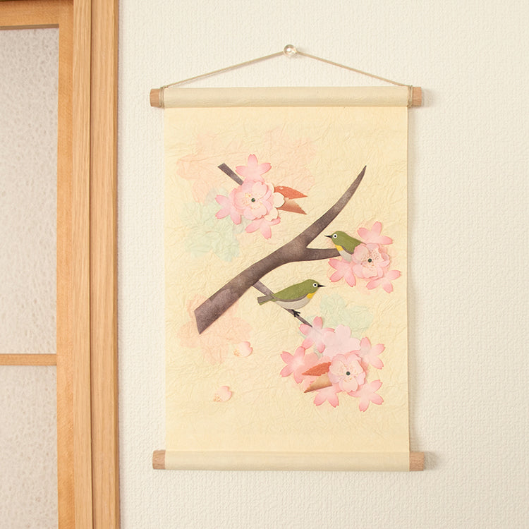 夜桜図】智 2613 花見 月 共箱 掛け軸 肉筆 【公式通販】