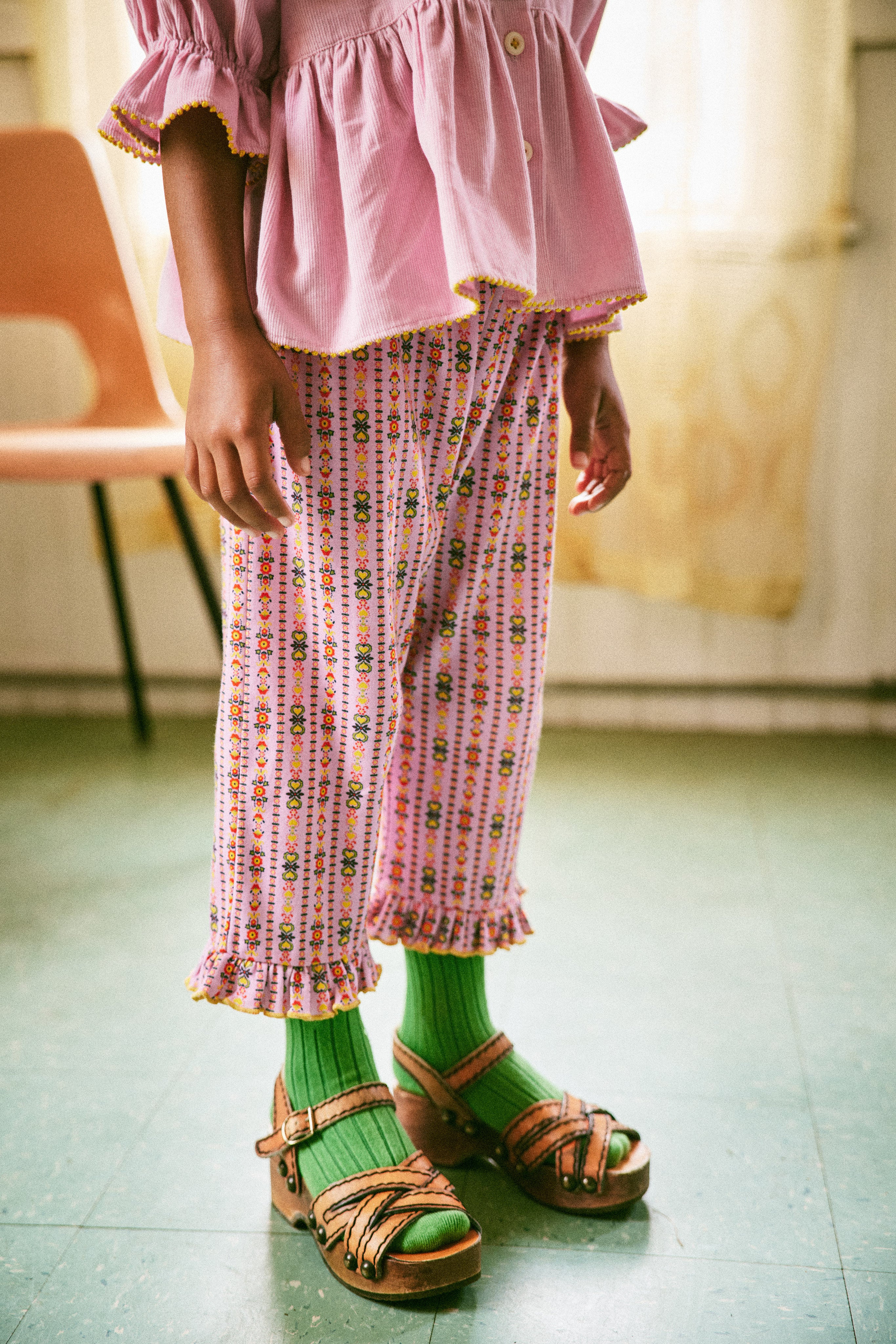 misha and puff】Ruffle Pedal Pusher 2y