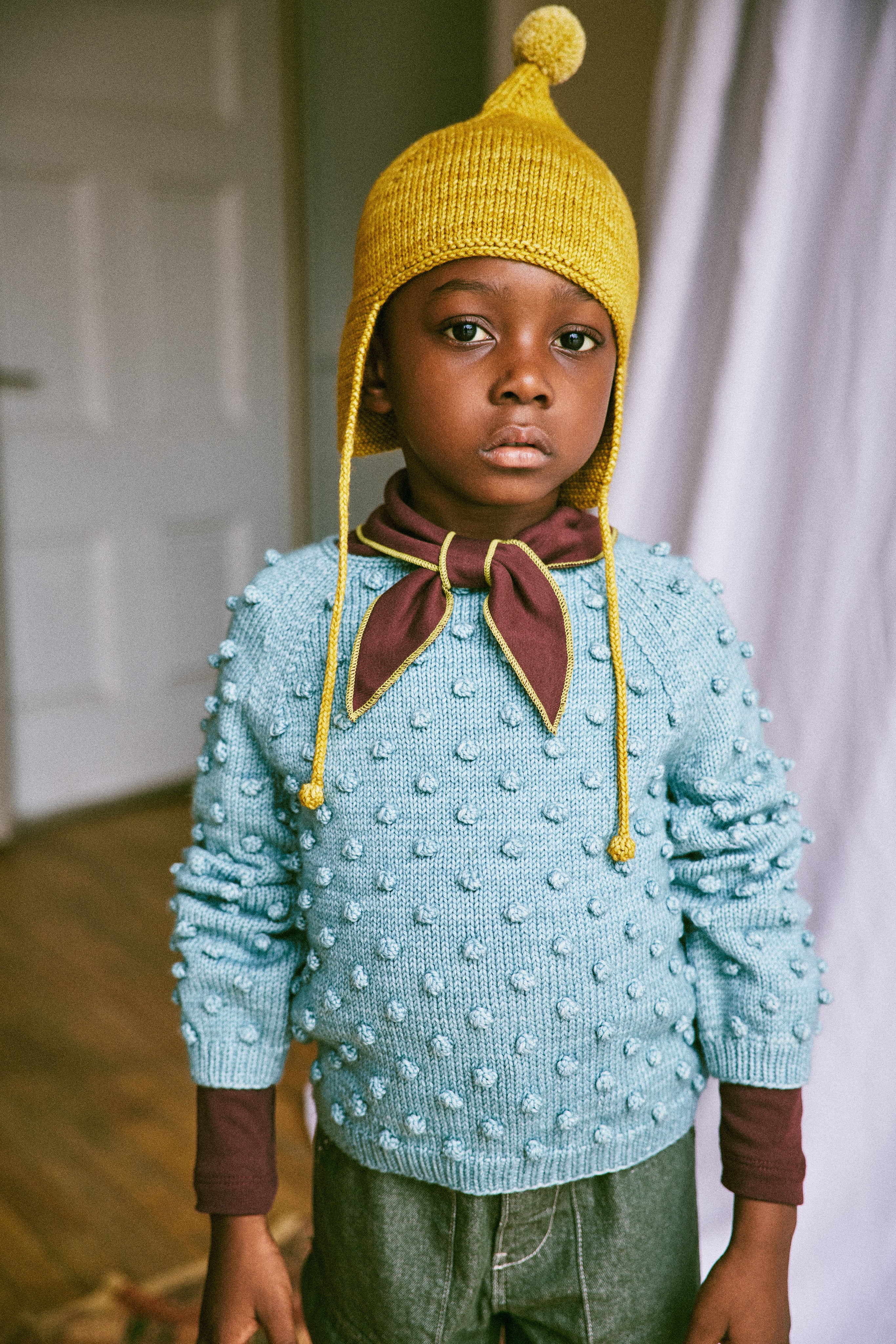 Misha & Puff♡zigzag pointy peak hat