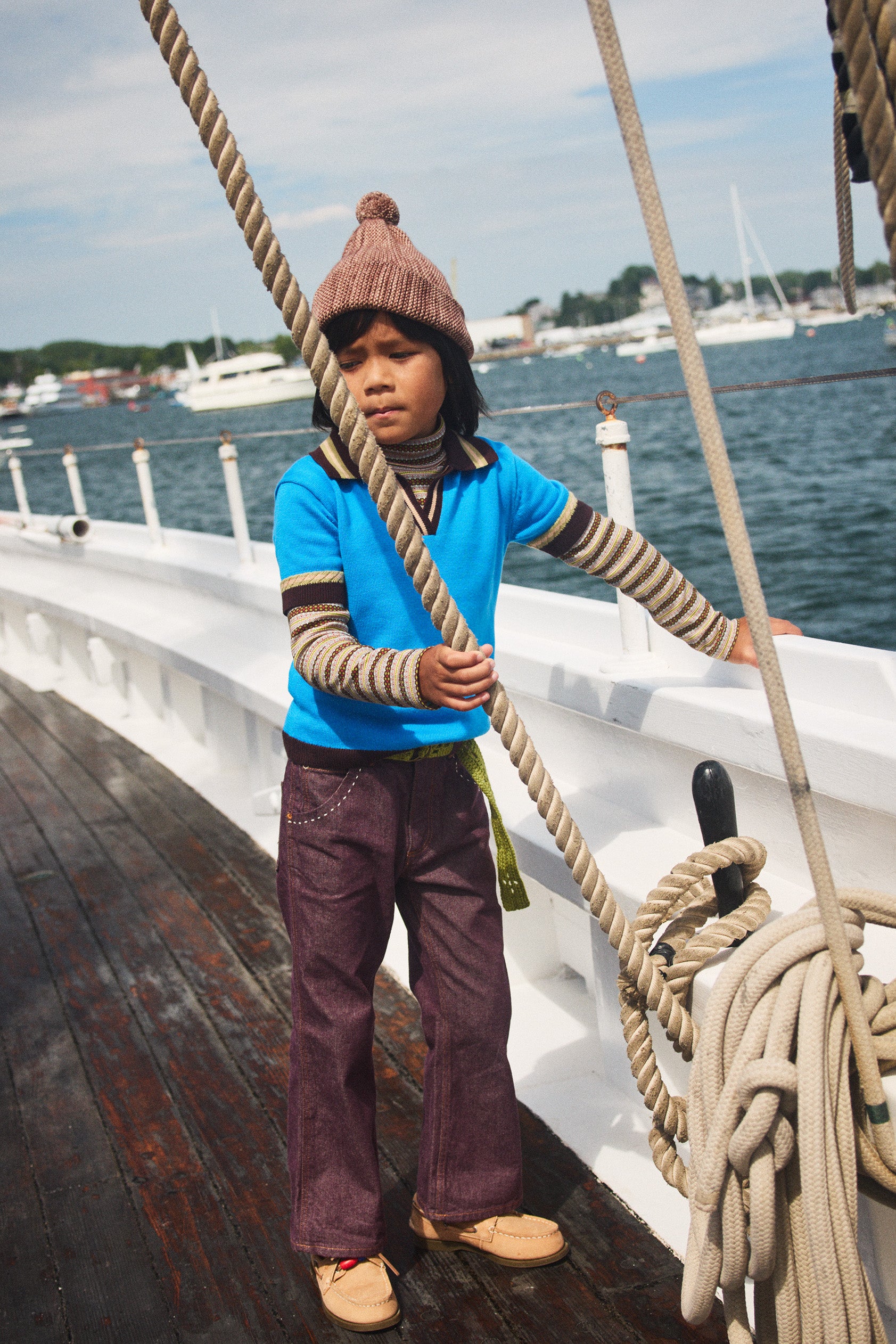 Garter Hat – Misha & Puff