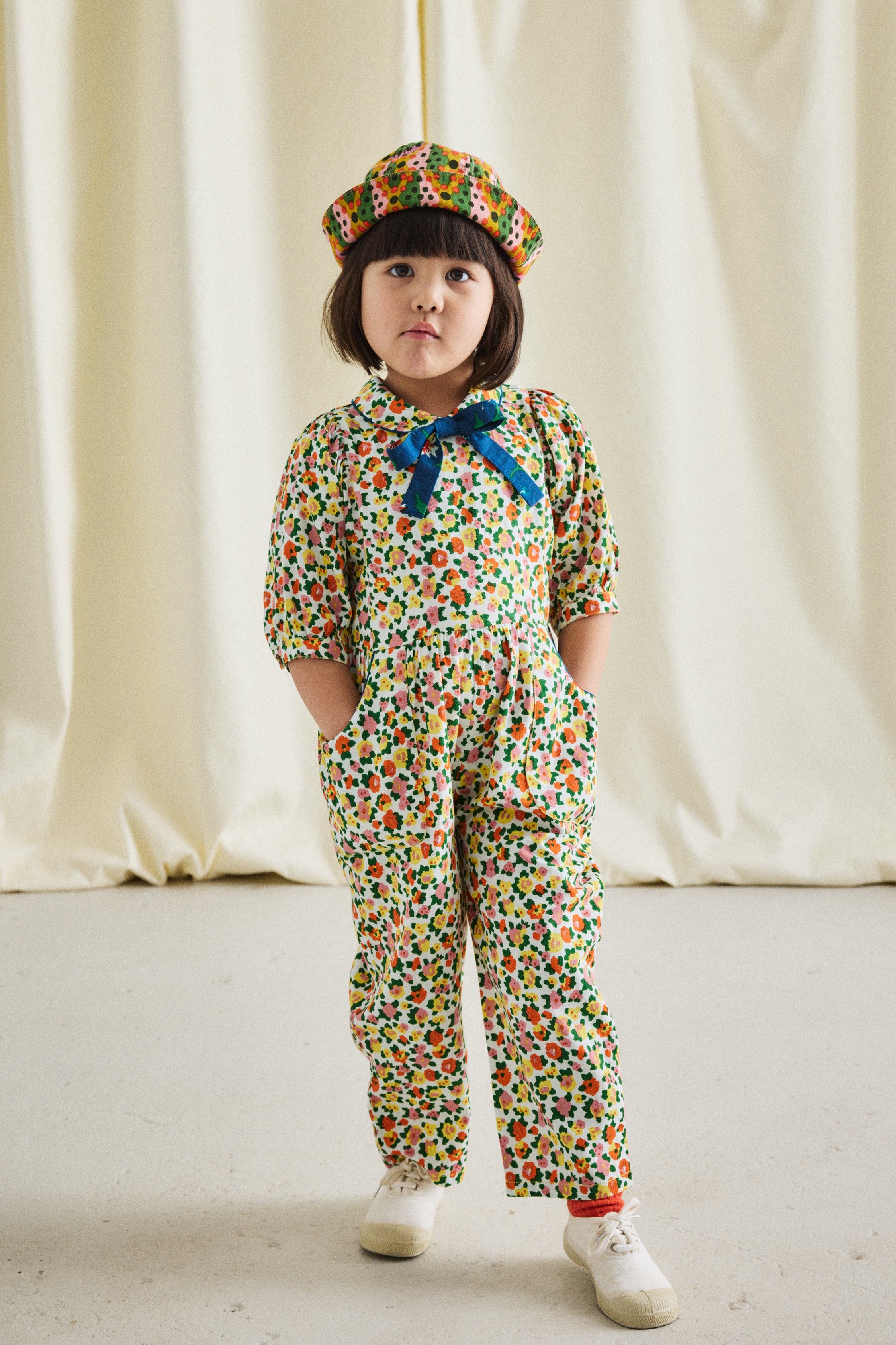 Misha&puff パッチワーク オーバーオール misha and puff パッチワーク