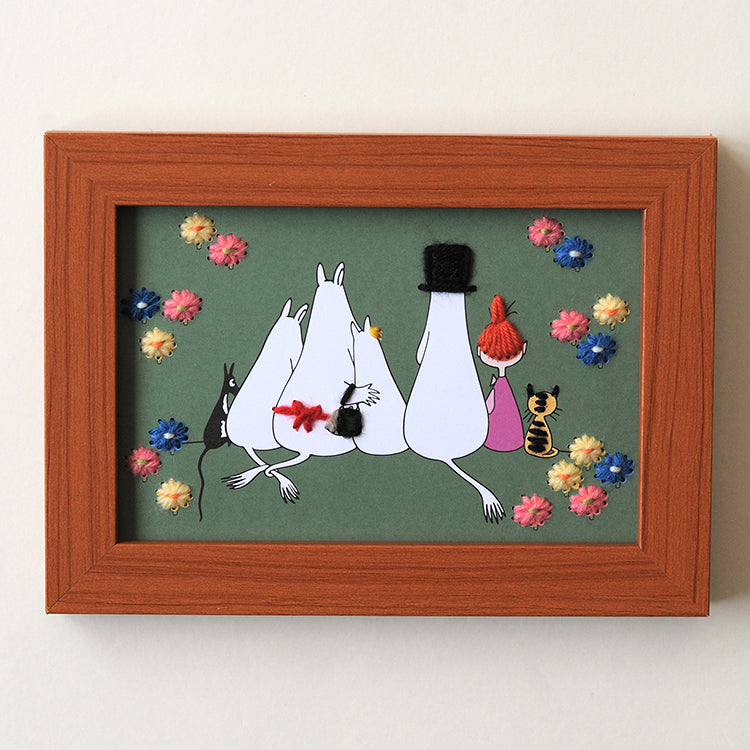 毛糸紙刺しゅうでつくるムーミンキット（ムーミン一家と仲間たち）H435