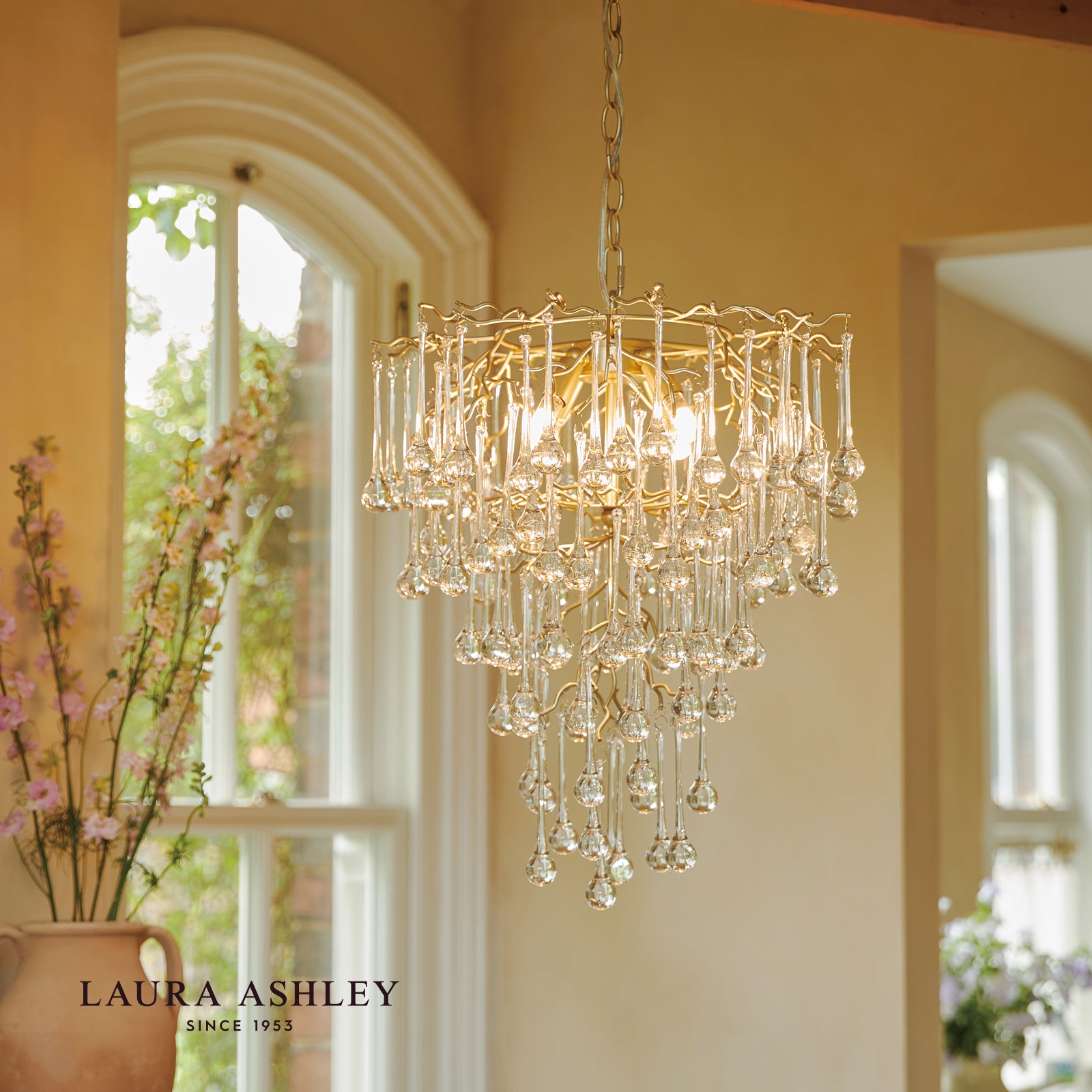 LAURA ASHLEY ローラアシュレイ 4灯ペンダントライト GPN014-4