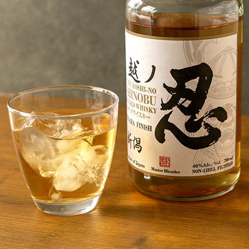 新潟直送計画】越ノ忍 ブレンデッドウイスキー（白） – 新潟麦酒 株式会社