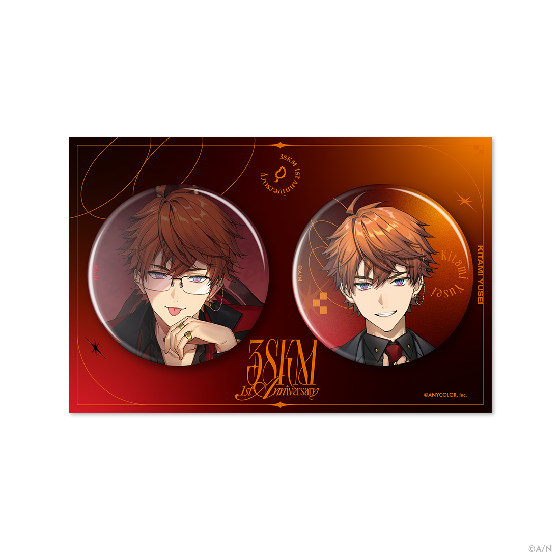 3SKM 1st Anniversary】缶バッジセット｜にじさんじオフィシャルストア