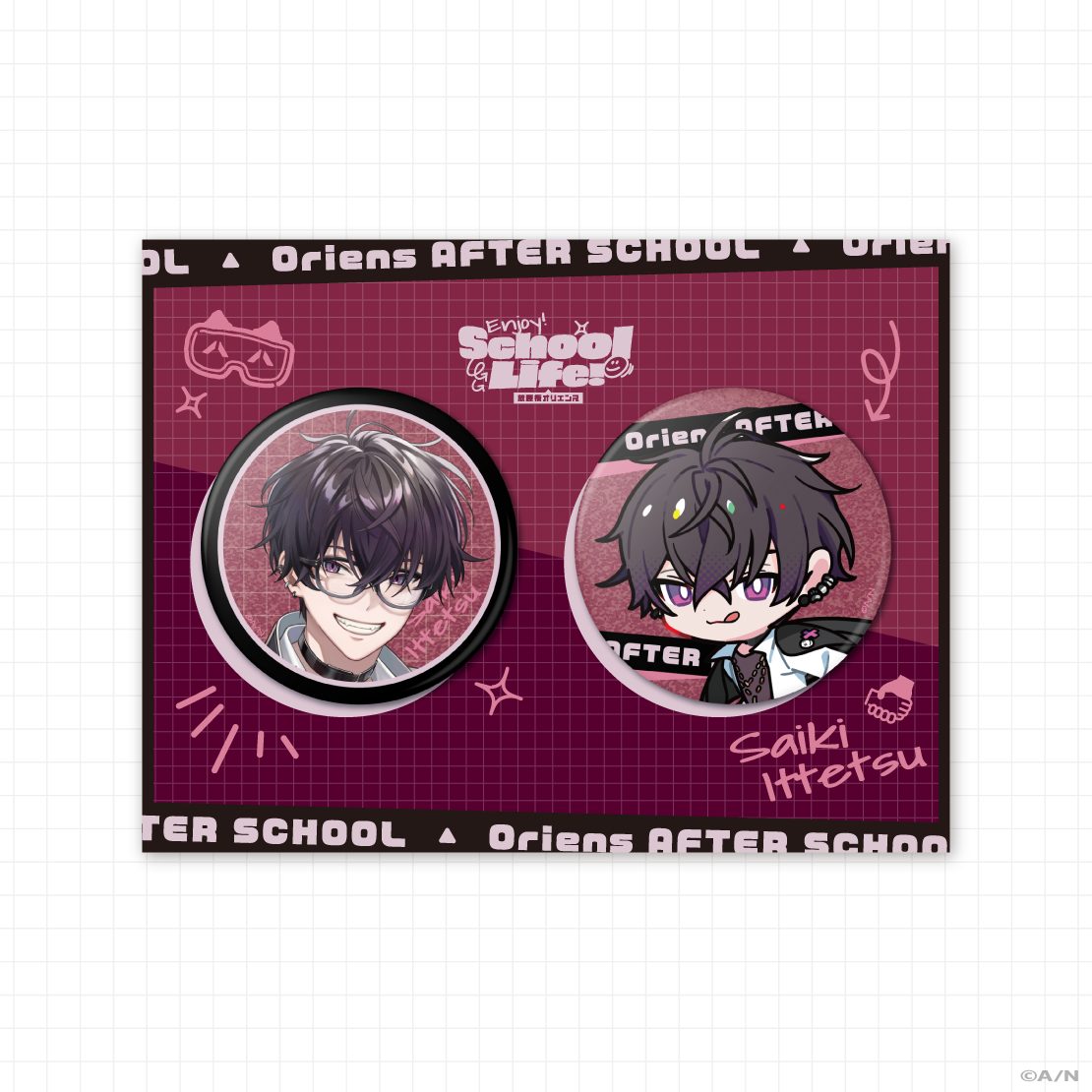 にじさんじ 佐伯イッテツ 2周年 缶バッジ にじさんじ Oriens 佐伯