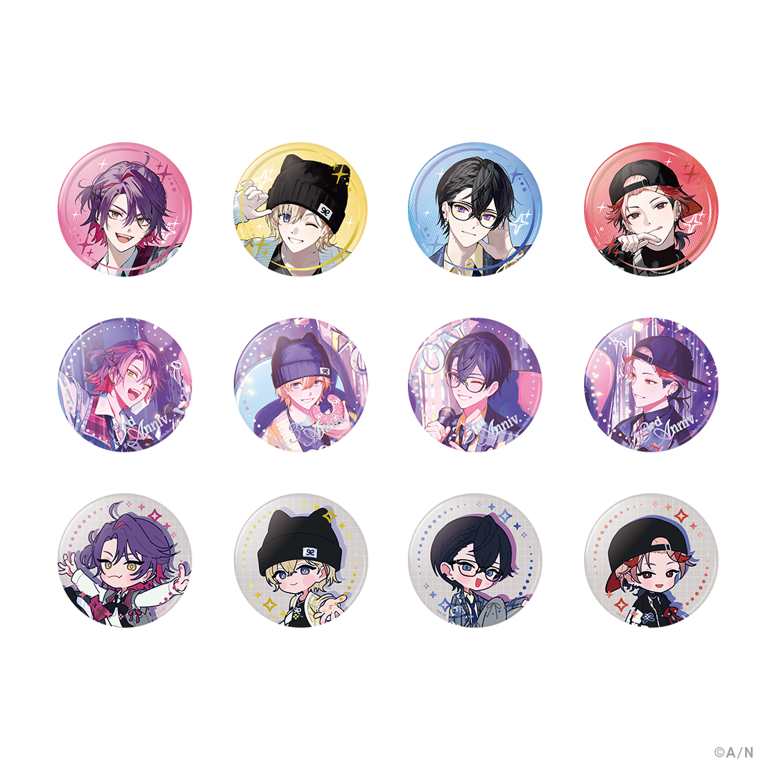 缶バッジ24点セット あんスタ】天城一彩80個セットコレクション缶