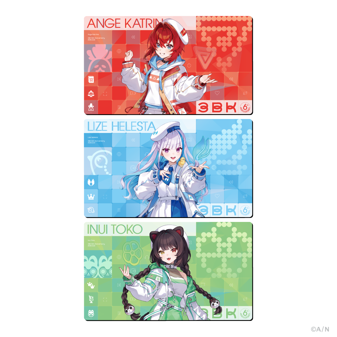 さんばか 6th Anniversary】大判ラバーマット｜にじさんじオフィシャル