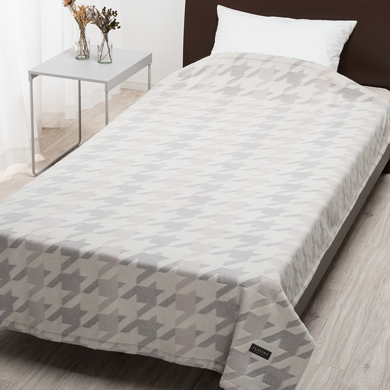 イトリエ カシミヤ混ブランケット(（シングル）140×200cm ベージュ