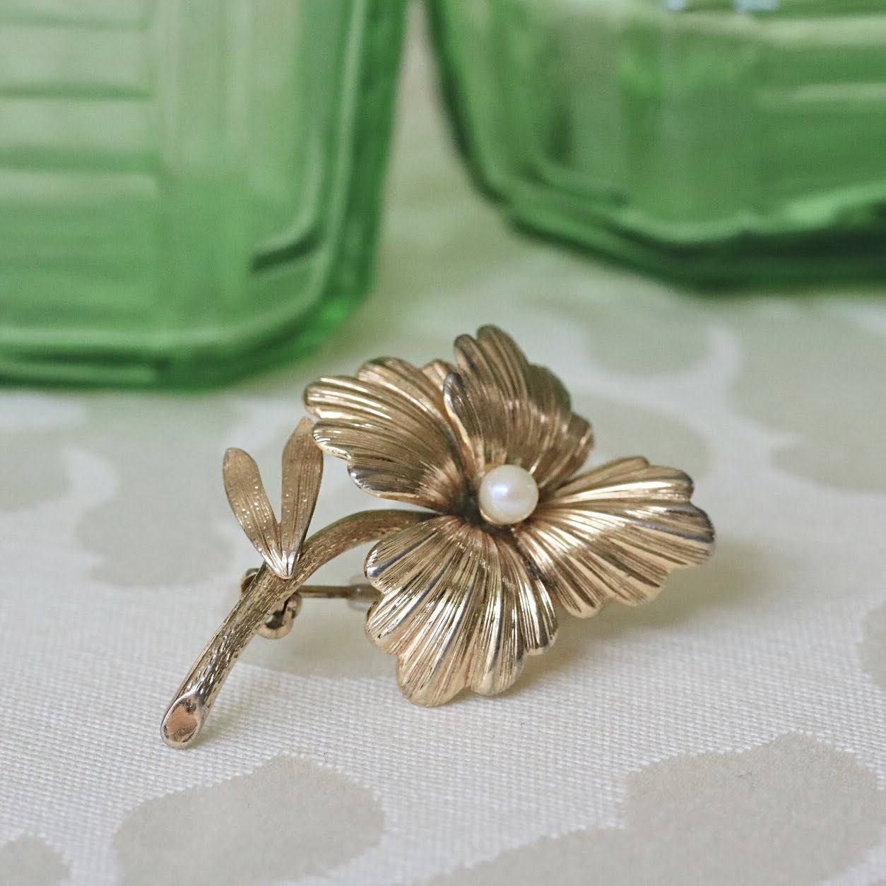 Atelier Ninon / ヴィンテージ「グロッセ」フラワーブローチ