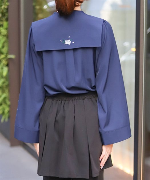 薔薇刺繍付け襟セットブラウス【期間限定価格】 | axes femme | axes