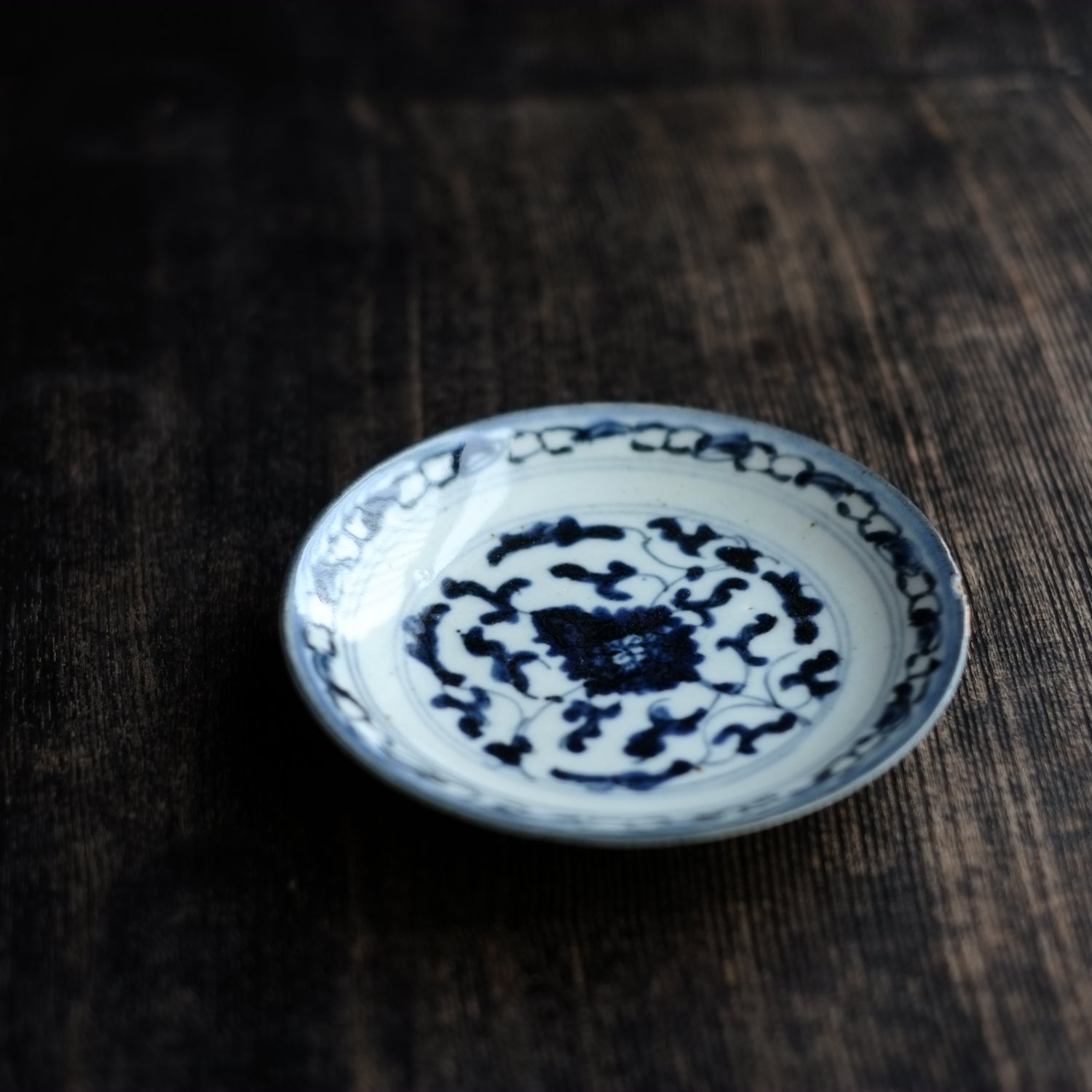 清朝 蒼花唐草 染付 散蓮華 【公式通販】