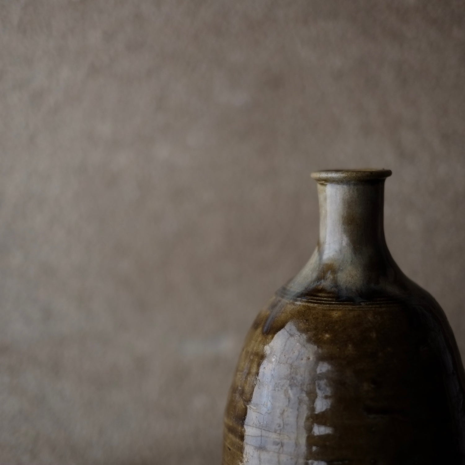 瀬戸焼 徳利 江戸中期~後期 1820年~ 29/5_8 黄瀬戸/瀬戸焼 徳利 江戸