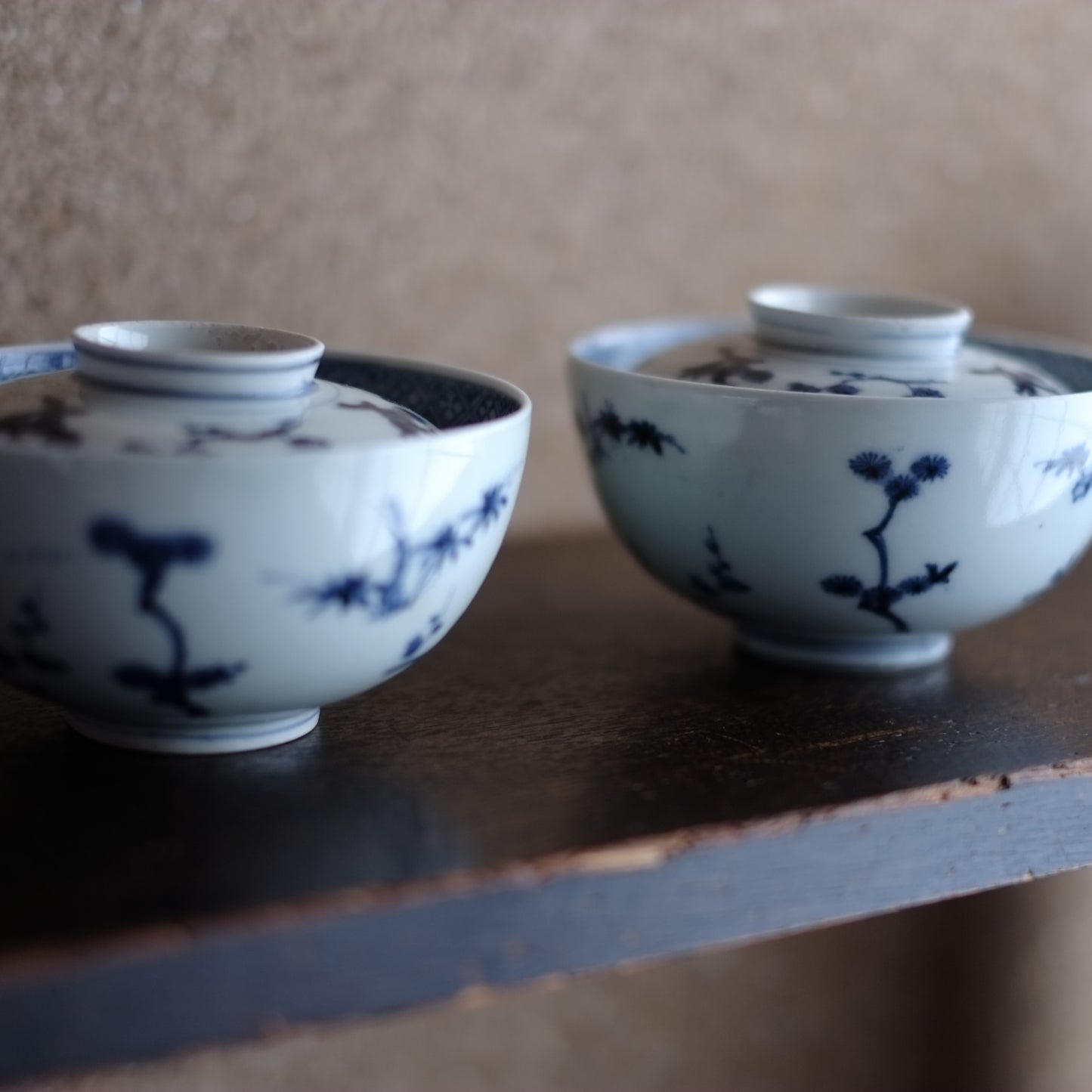 中国明時代風早期古伊万里染付大碗 中国明時代風早期古伊万里染付大碗